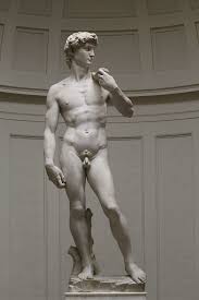 David, sculpture of nude man