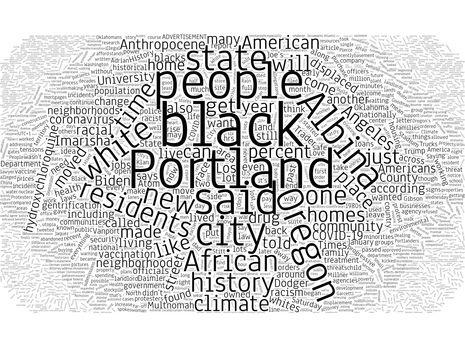 black, Portland, people