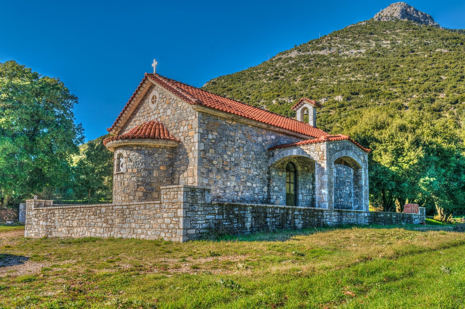 Greek Orthodox Church in rural Arkadia, Greece