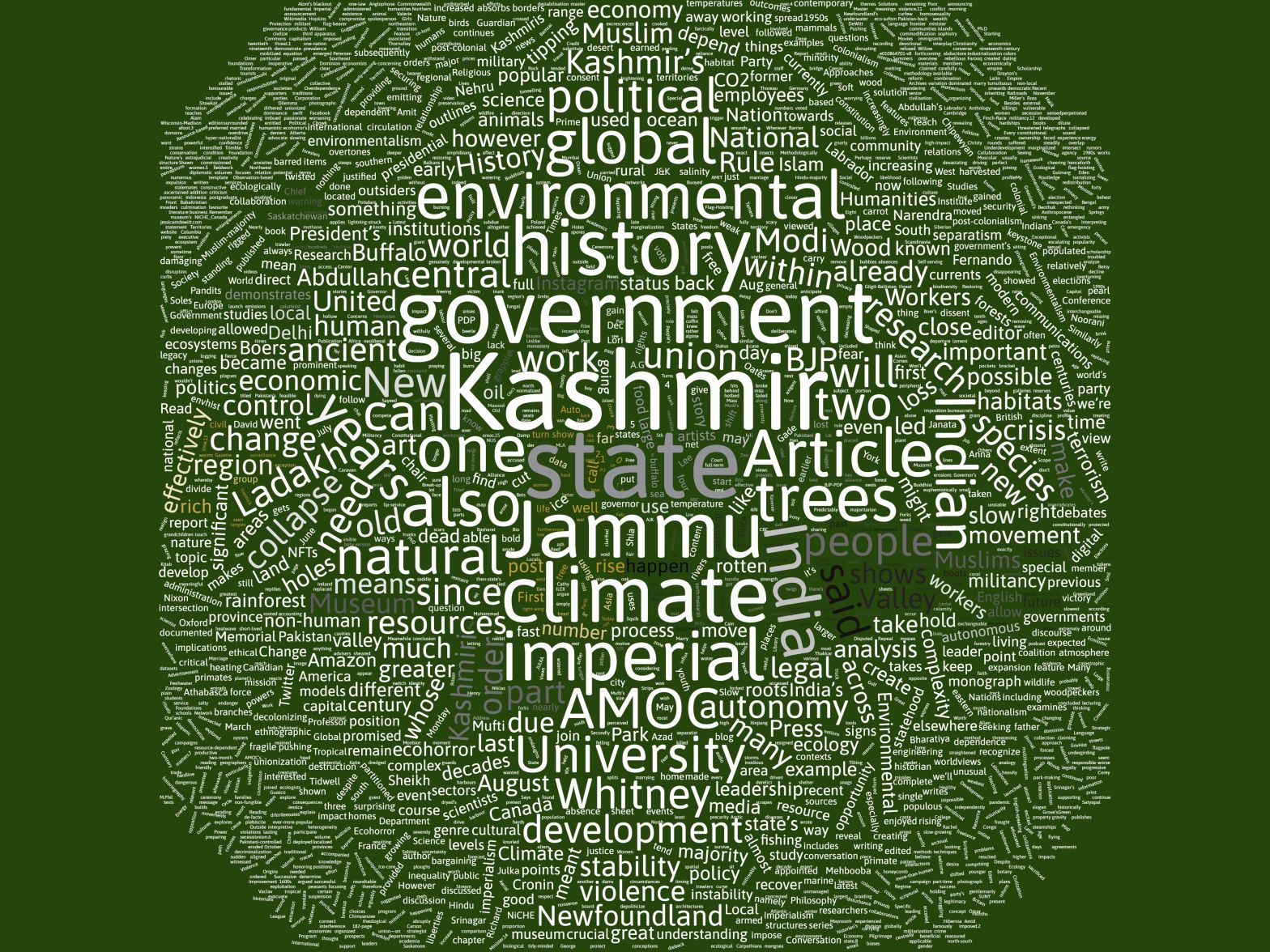 Kashmir, state, government