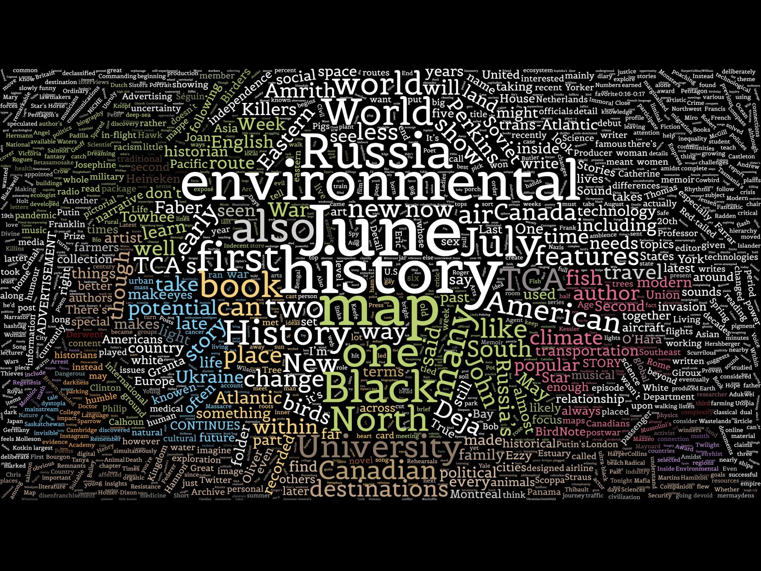 June, history, environmental